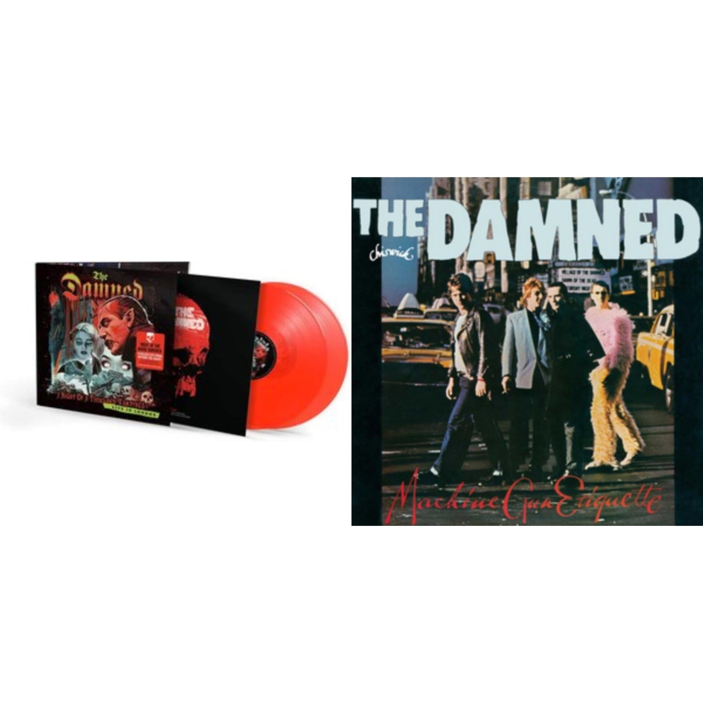 Damned - Machine Gun Etiquette (180G) & Night Of A Thousand Vampires (Limited Transparent Red Vinyl/2LP/180G)