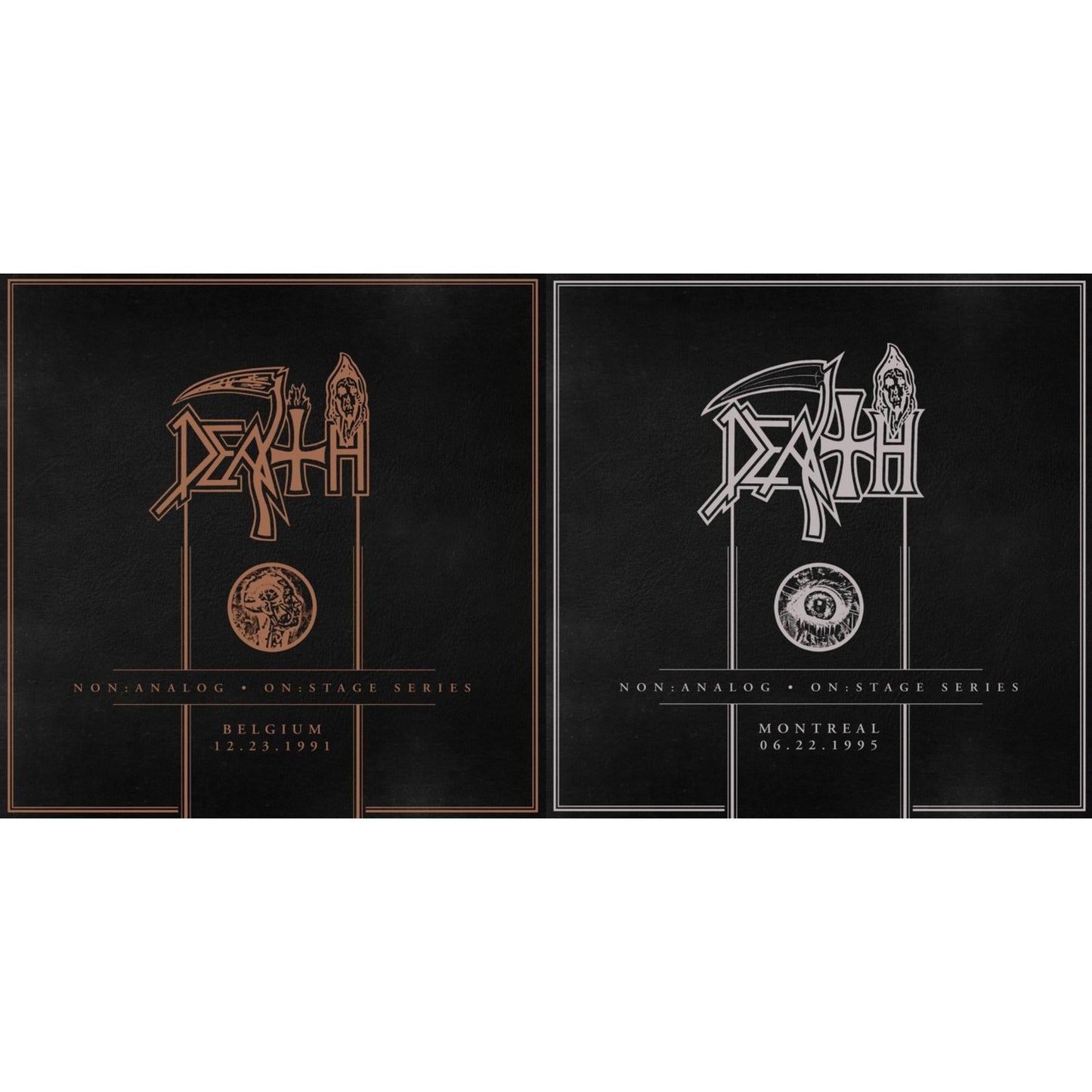 Death - Non:Analog - On:Stage Series - Belgium 12-23-1991 & Non:Analog - On:Stage Series - Montreal 06-22-1995 - LP Vinyl Bundle