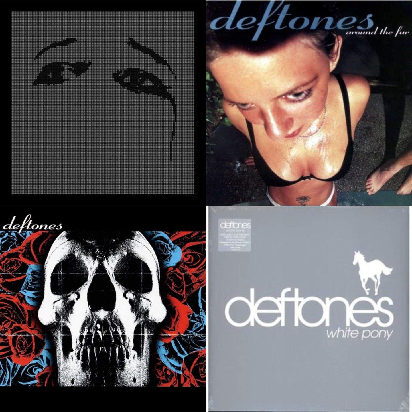 Deftones - Deftones & Ohms & Around The Fur (180G) & White Pony - LP Vinyl Bundle