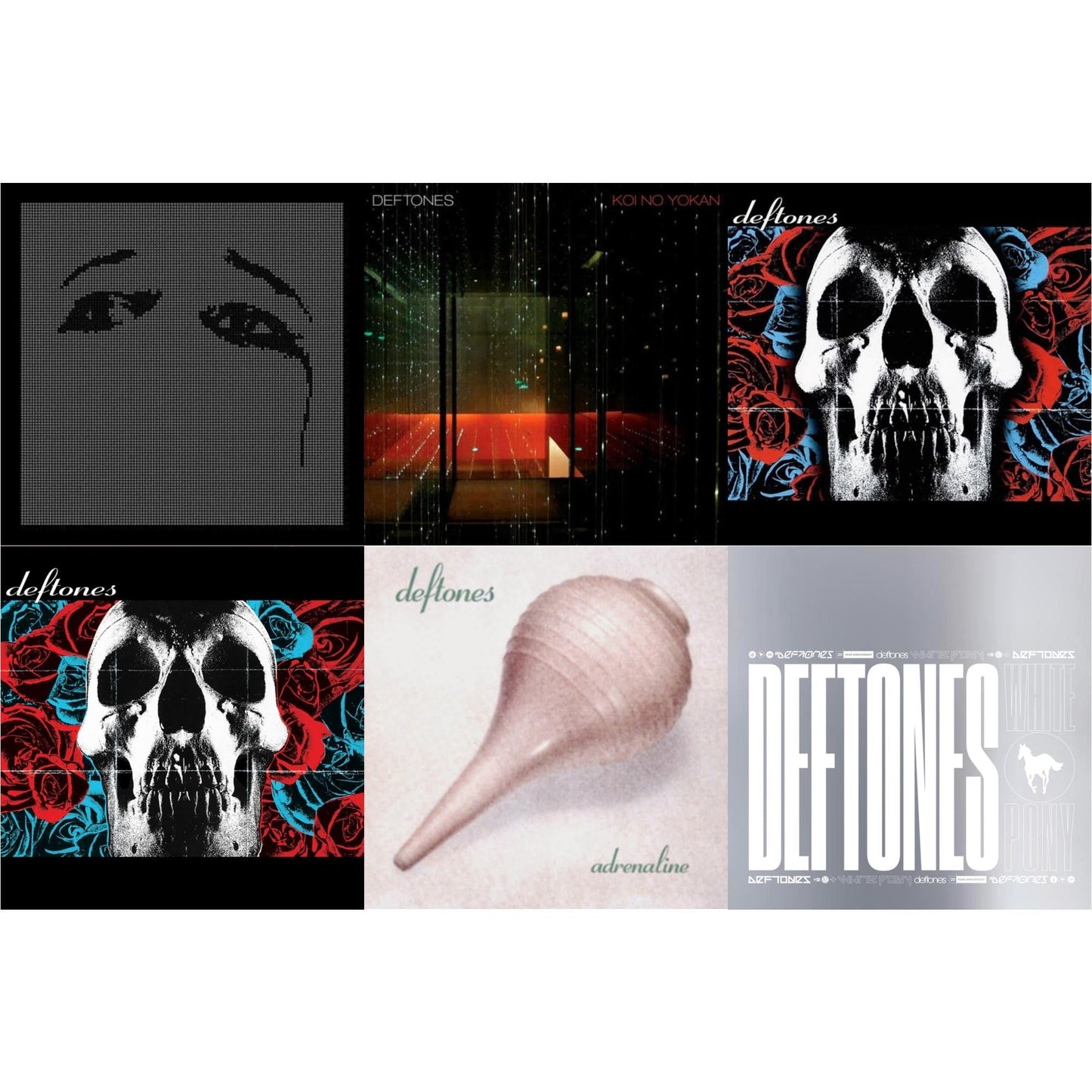 Deftones - Deftones & Deftones (X) (20Th Anniversary/Ruby Red LP Vinyl) & Ohms & White Pony (X) (20Th Anniversary Deluxe Edition/Super Deluxe) & Koi No Yokan & Adrenaline