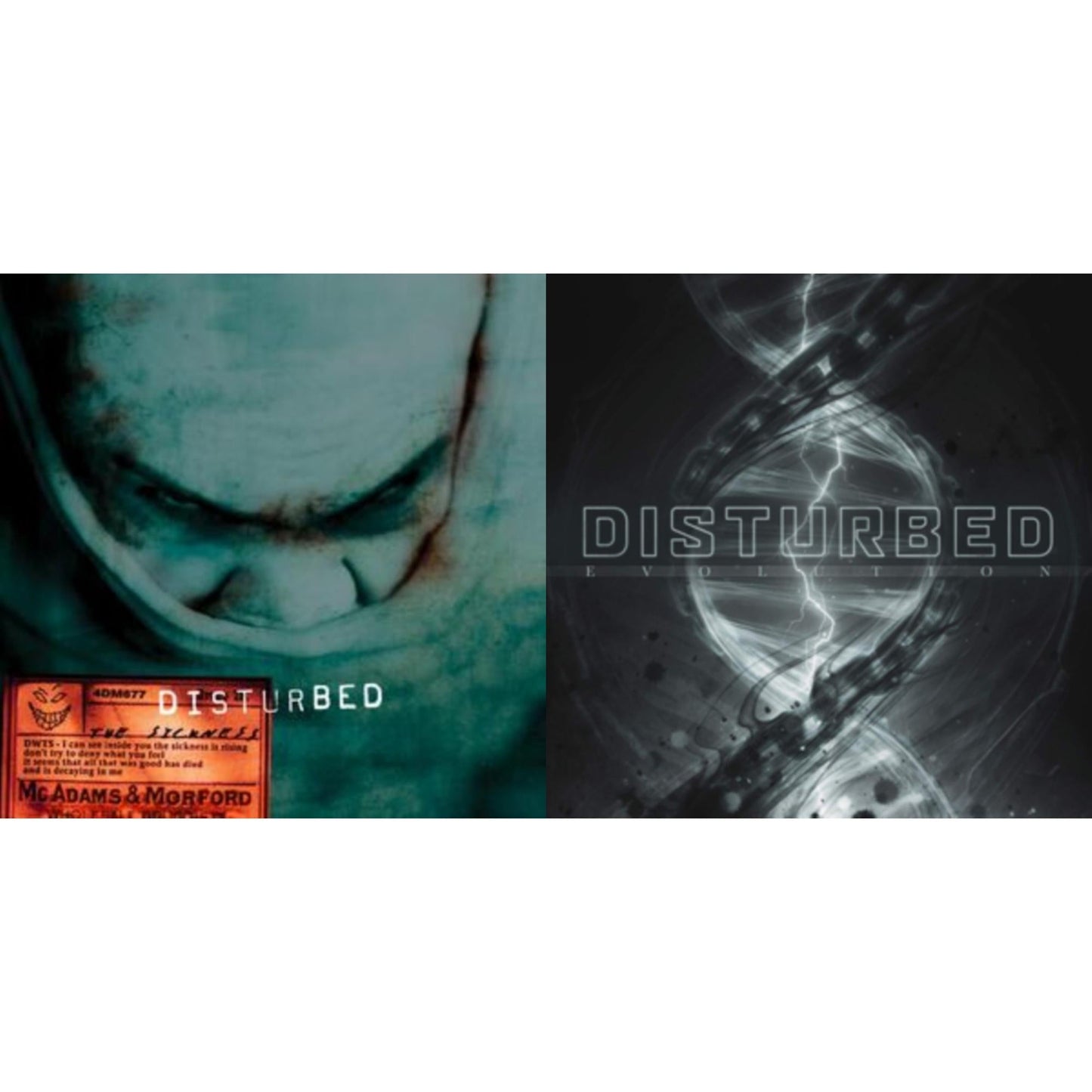 Disturbed - Sickness (X) (25Th Anniversary/Green LP Vinyl) & Evolution (Deluxe/2LP)