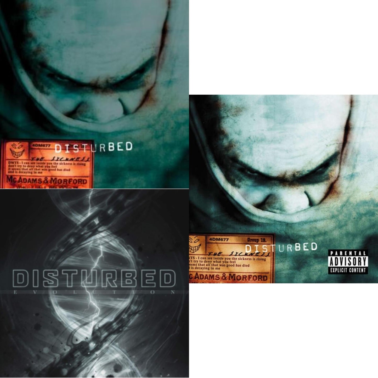 Disturbed - Sickness (X) (25Th Anniversary/Green LP Vinyl) & Evolution (Deluxe/2LP) & Sickness