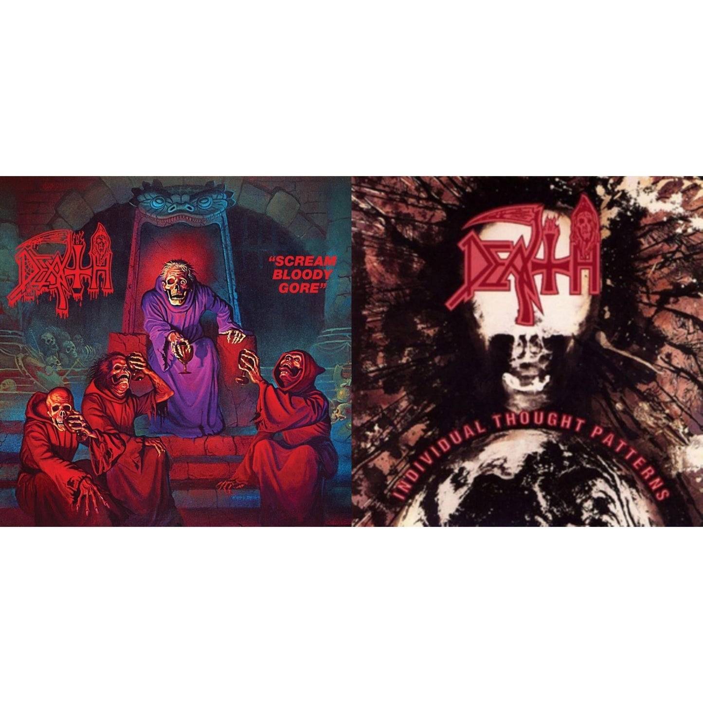 Death - Individual Thought Patterns - Reissue & Scream Bloody Gore (Reissue) - LP Vinyl Bundle