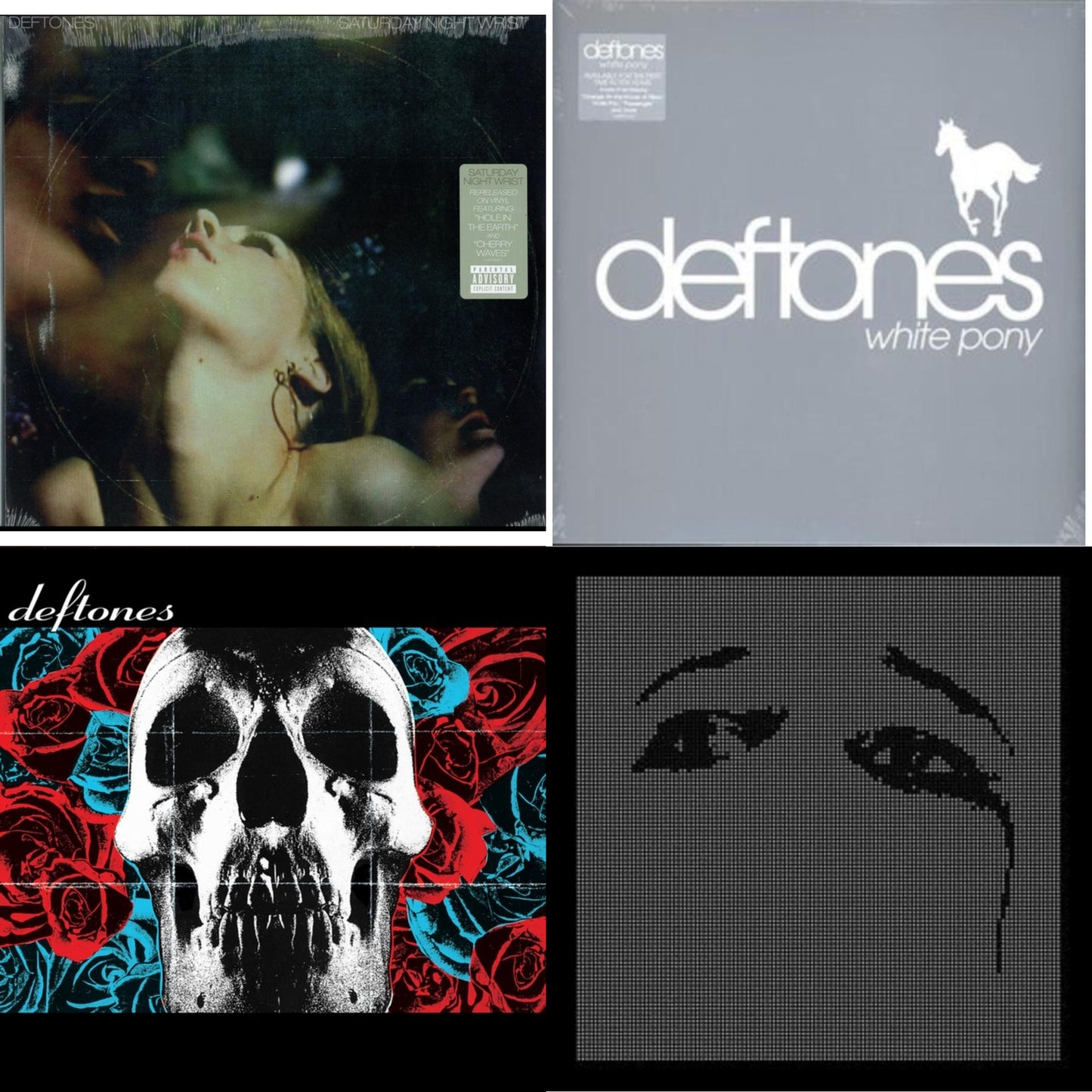 Deftones - Deftones (X) (20Th Anniversary/Ruby Red LP Vinyl) & Ohms & Saturday Night Wrist & White Pony