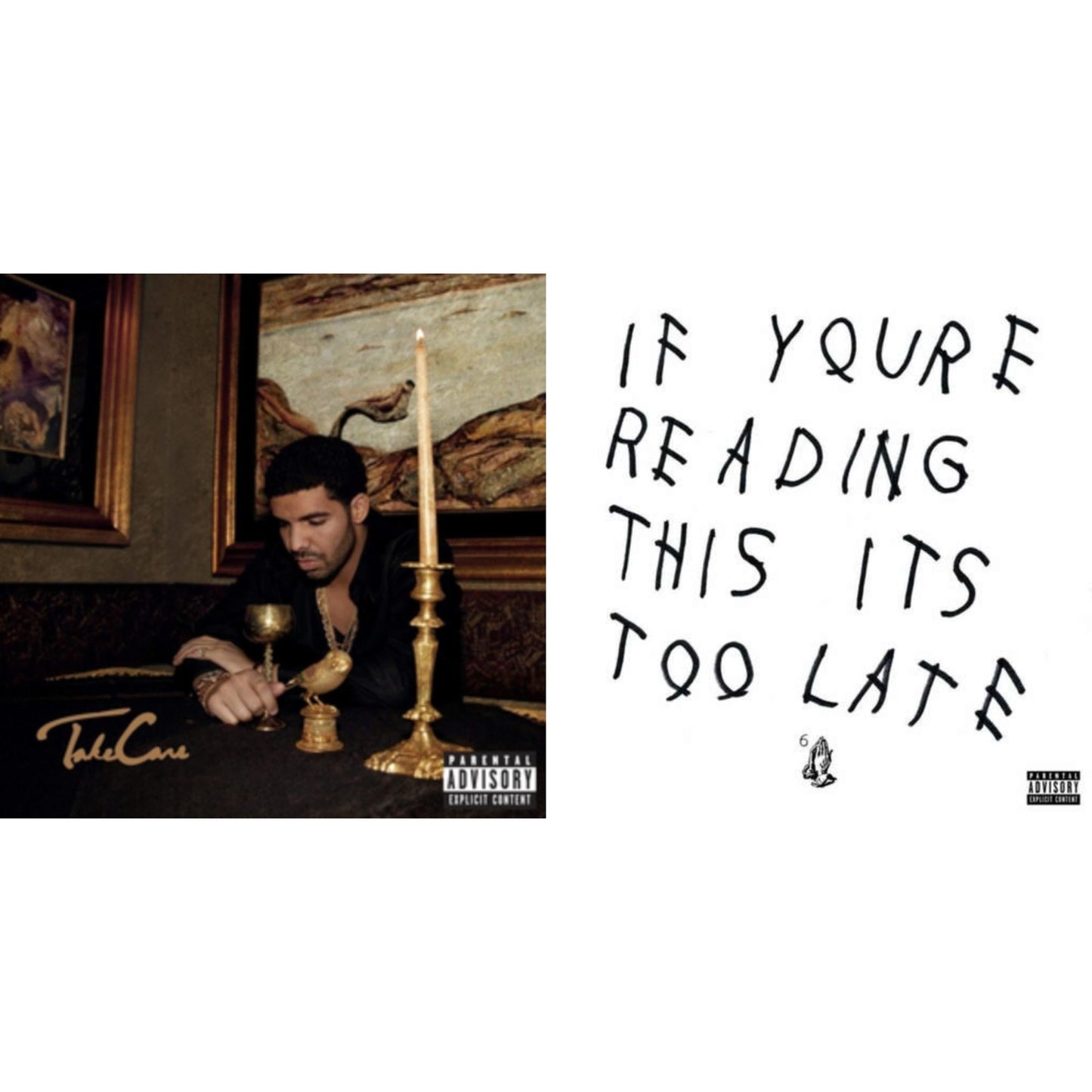 Drake - Take Care (Ex) & If You're Reading This It's Too Late (Ex) - LP Vinyl Bundle