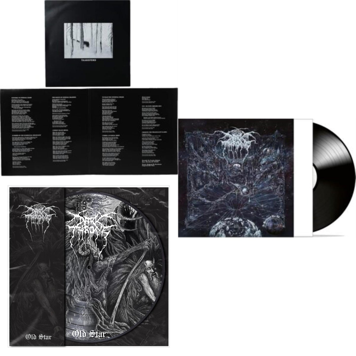 Darkthrone - Under A Funeral Moon & It Beckons Us All & Old Star (Picture Disc) - LP Vinyl Bundle