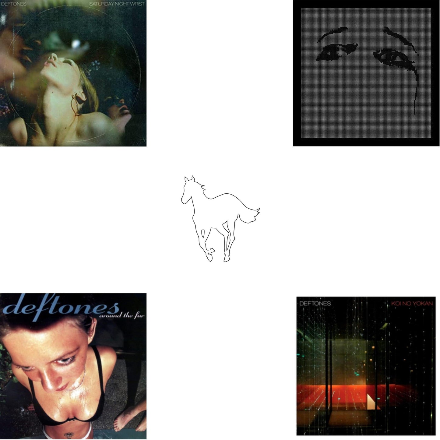Deftones - Saturday Night Wrist & Around The Fur & White Pony & Ohms & Koi No Yokan - CD Bundle