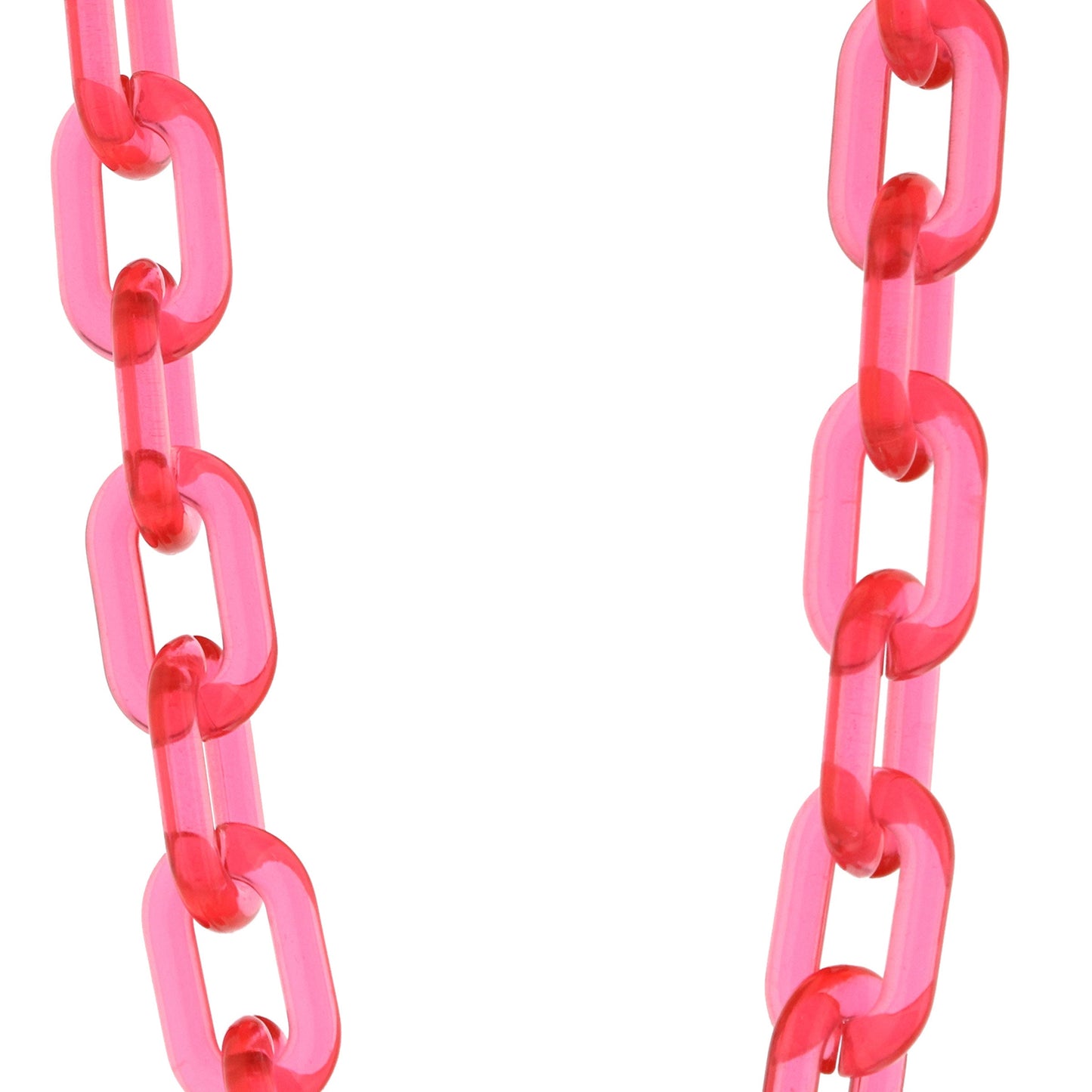 Color Pop 30" Translucent Plastic Face Mask and Glasses Chain