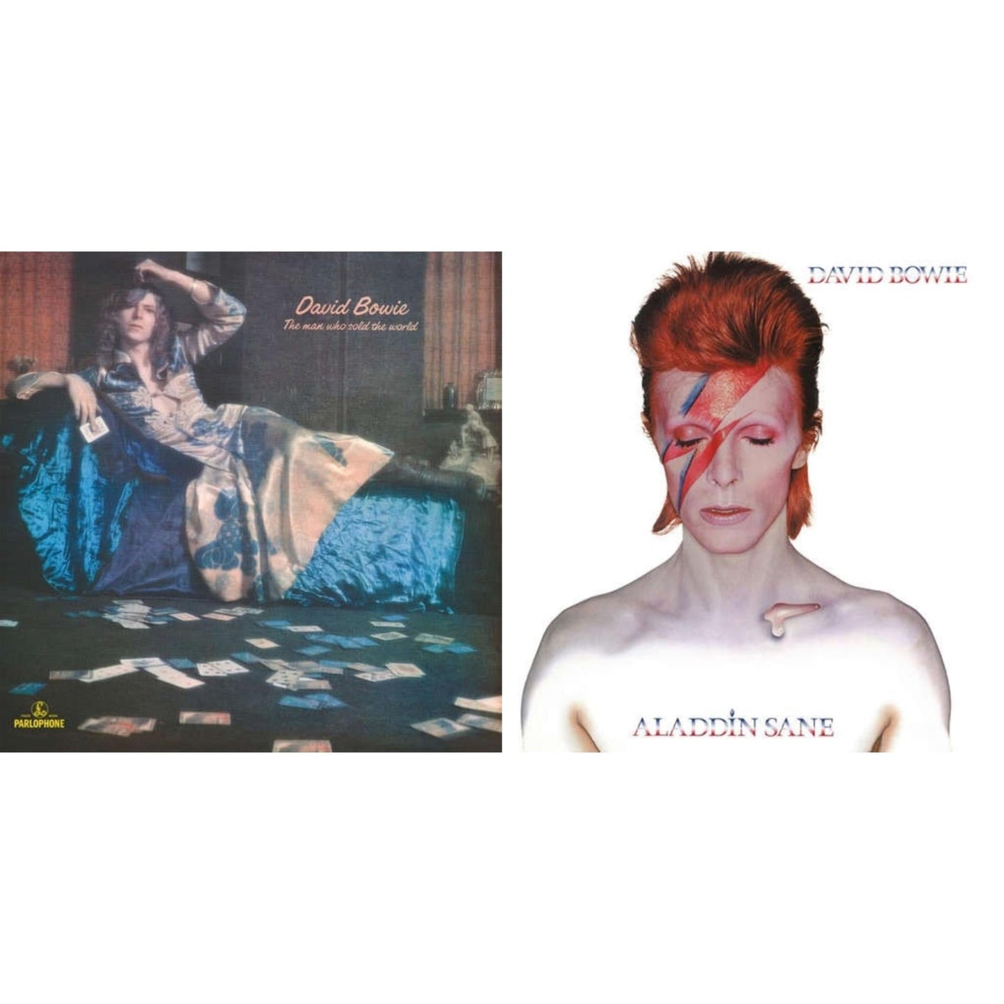 David Bowie - Man Who Sold The World (2015 Remaster) & Aladdin Sane - LP Vinyl Bundle