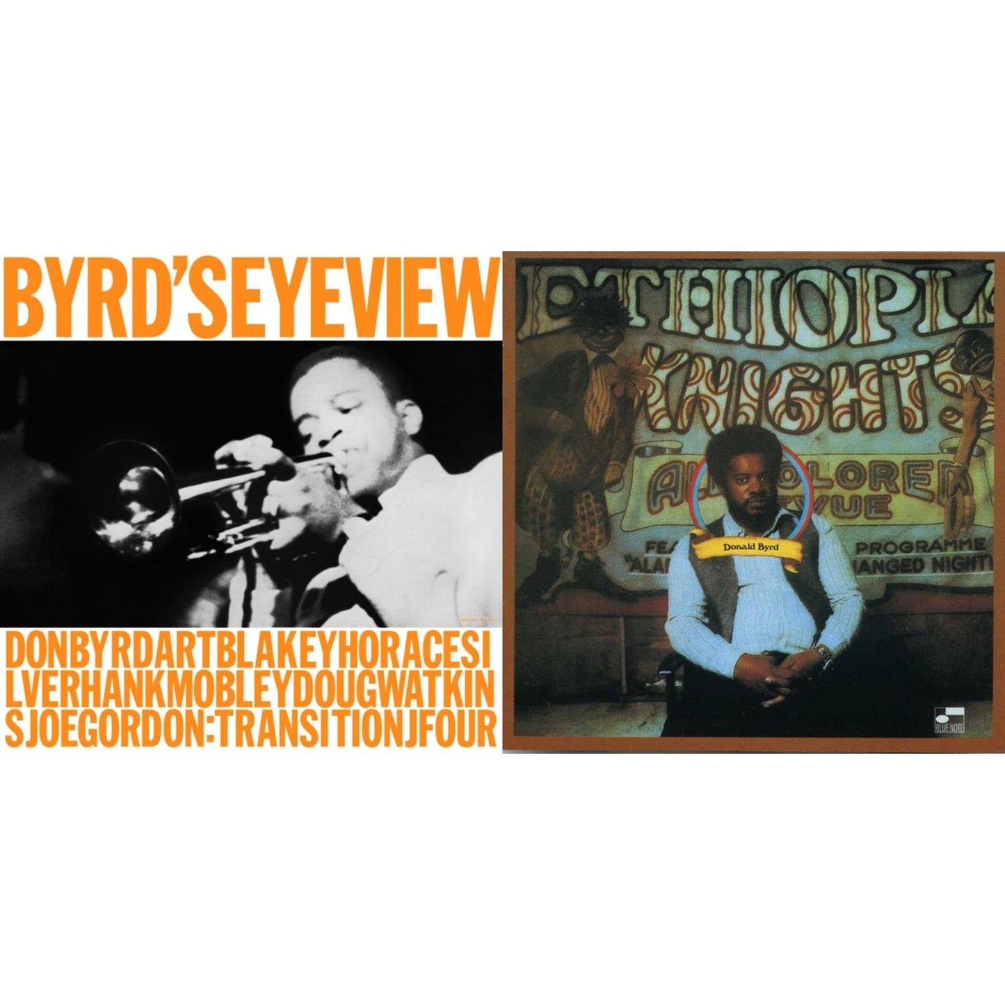 Donald Byrd - Byrd's Eye View (Blue Note Tone Poet Series) & Ethiopian Knights - LP Vinyl Bundle