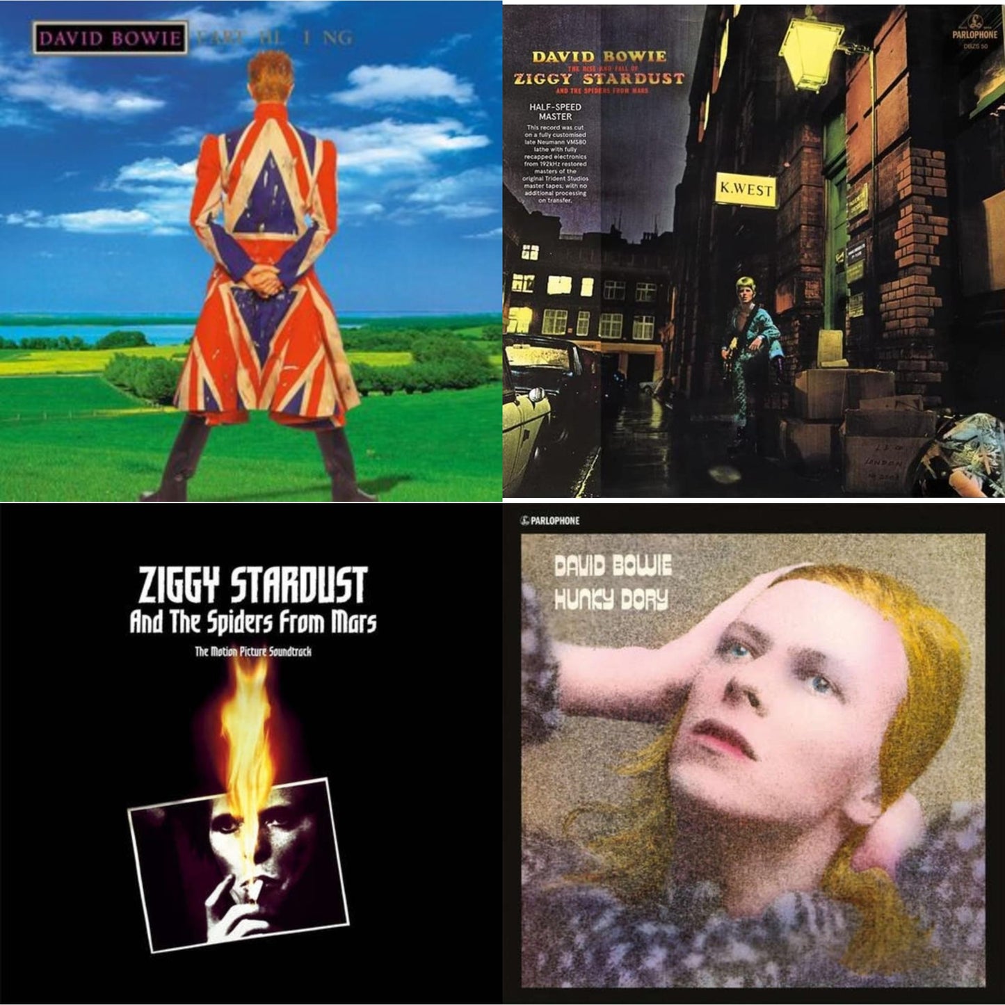 David Bowie - Earthling (2021 Remaster/2LP) & Rise & Fall Of Ziggy Stardust & The Spiders From Mars (2012 Remaster/Half-Speed Master) & Ziggy Stardust & The Spiders From Mars Ost (2LP) & Hunky Dory