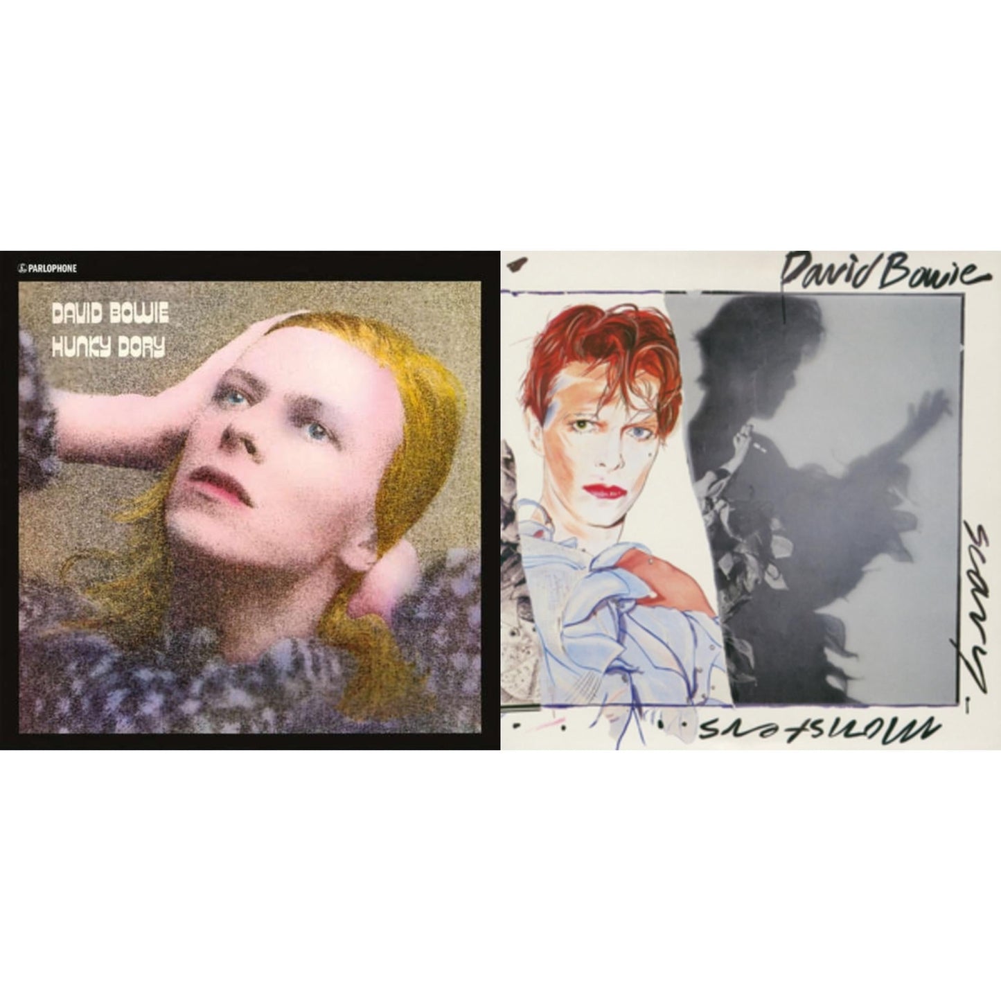 David Bowie - Scary Monsters (& Super Creeps) (2017 Remaster) & Hunky Dory - LP Vinyl Bundle