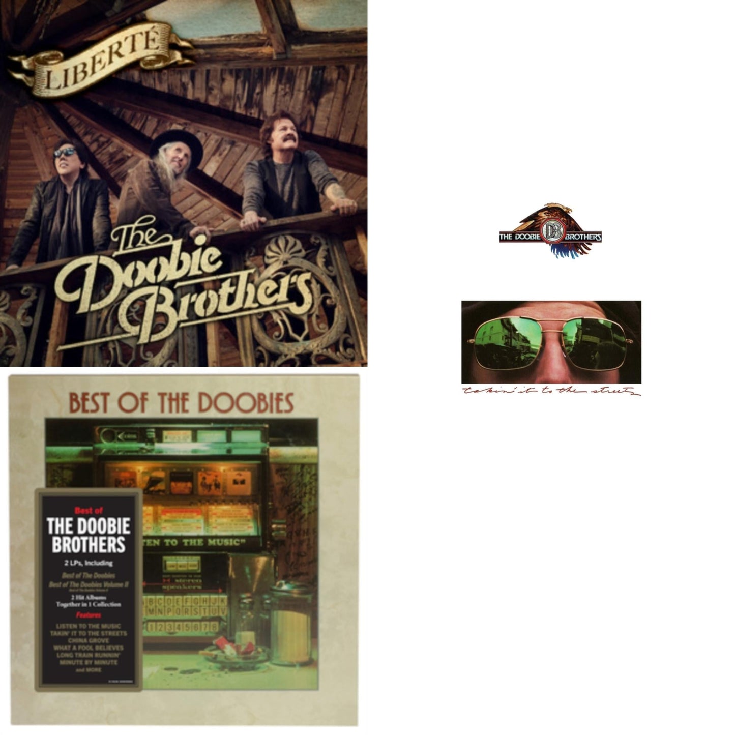 Doobie Brothers - Liberte & Best Of The Doobies: Vol. 1 & 2 (2LP) & Takin It To The Streets (Limited Edition/Gatefold Cover)
