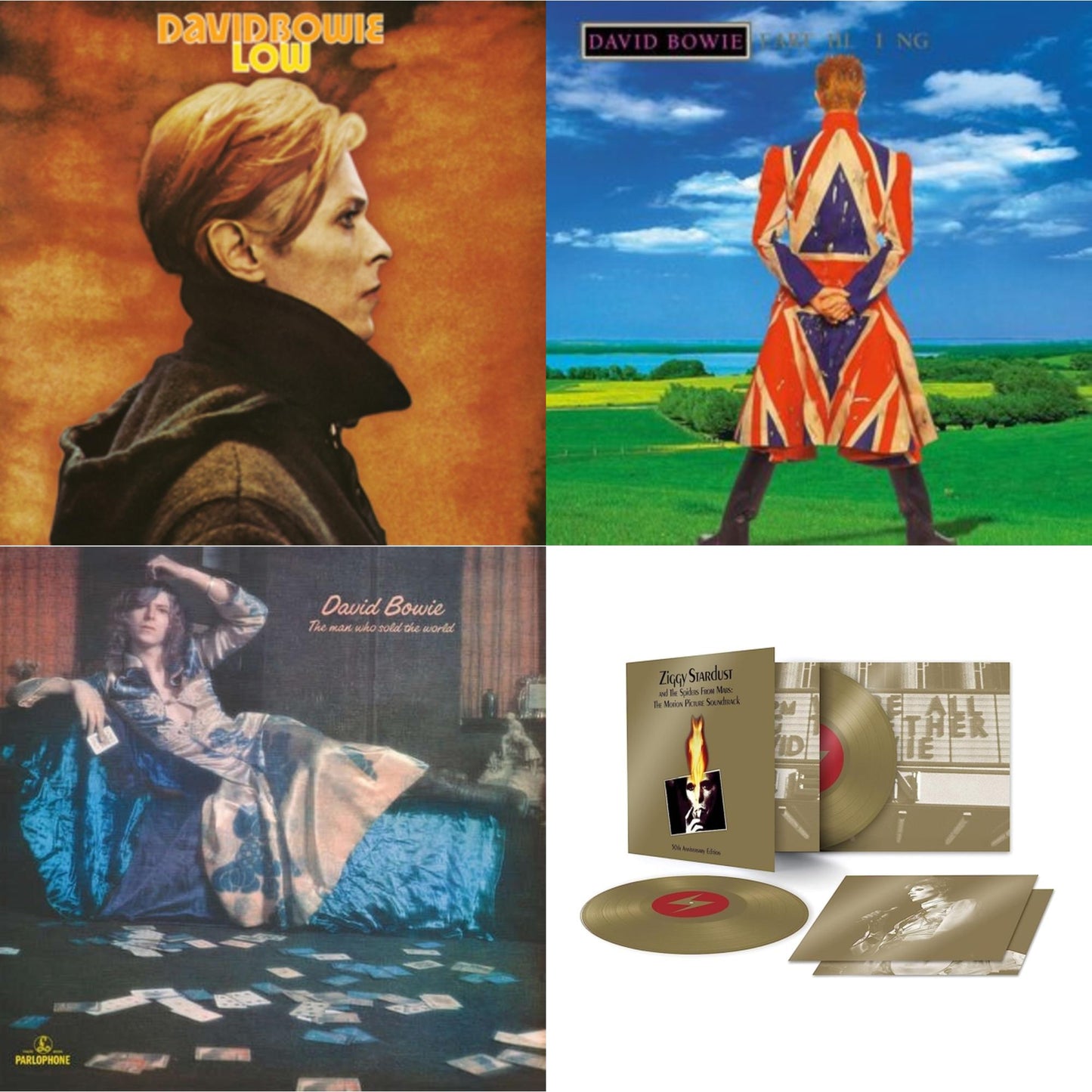 David Bowie - Earthling (2021 Remaster/2LP) & Low (2017 Remaster) & Ziggy Stardust & The Spiders From Mars Ost (50Th Anniversary/2LP) & Man Who Sold The World (2015 Remaster)