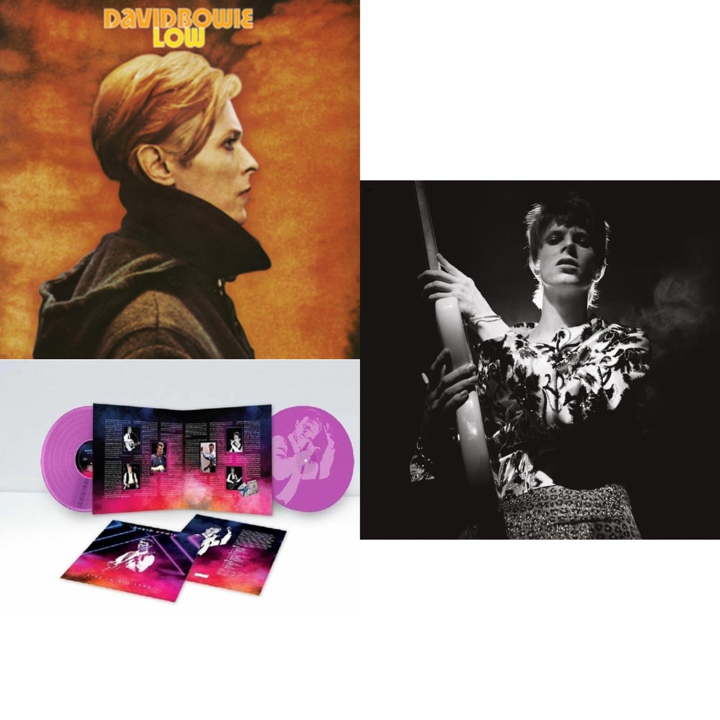 David Bowie - Low (2017 Remaster) & Live In Rio 1990 (Pink LP Vinyl/180G/Limited) & Rock N Roll Star