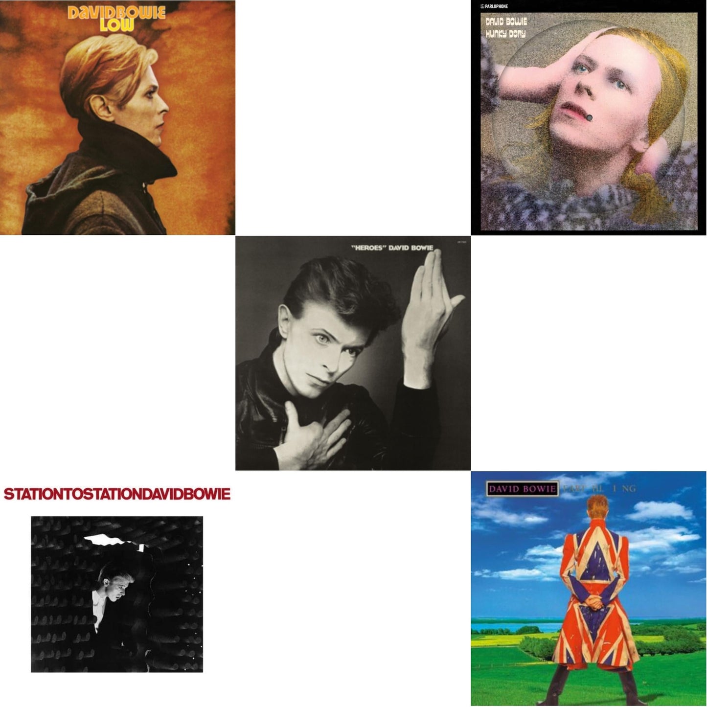 David Bowie - Earthling (2021 Remaster/2LP) & Heroes (2017 Remaster) & Low (2017 Remaster) & Station To Station (2016 Remastered Version) & Hunky Dory (2015 Remaster/50Th Anniv/Picture Disc)