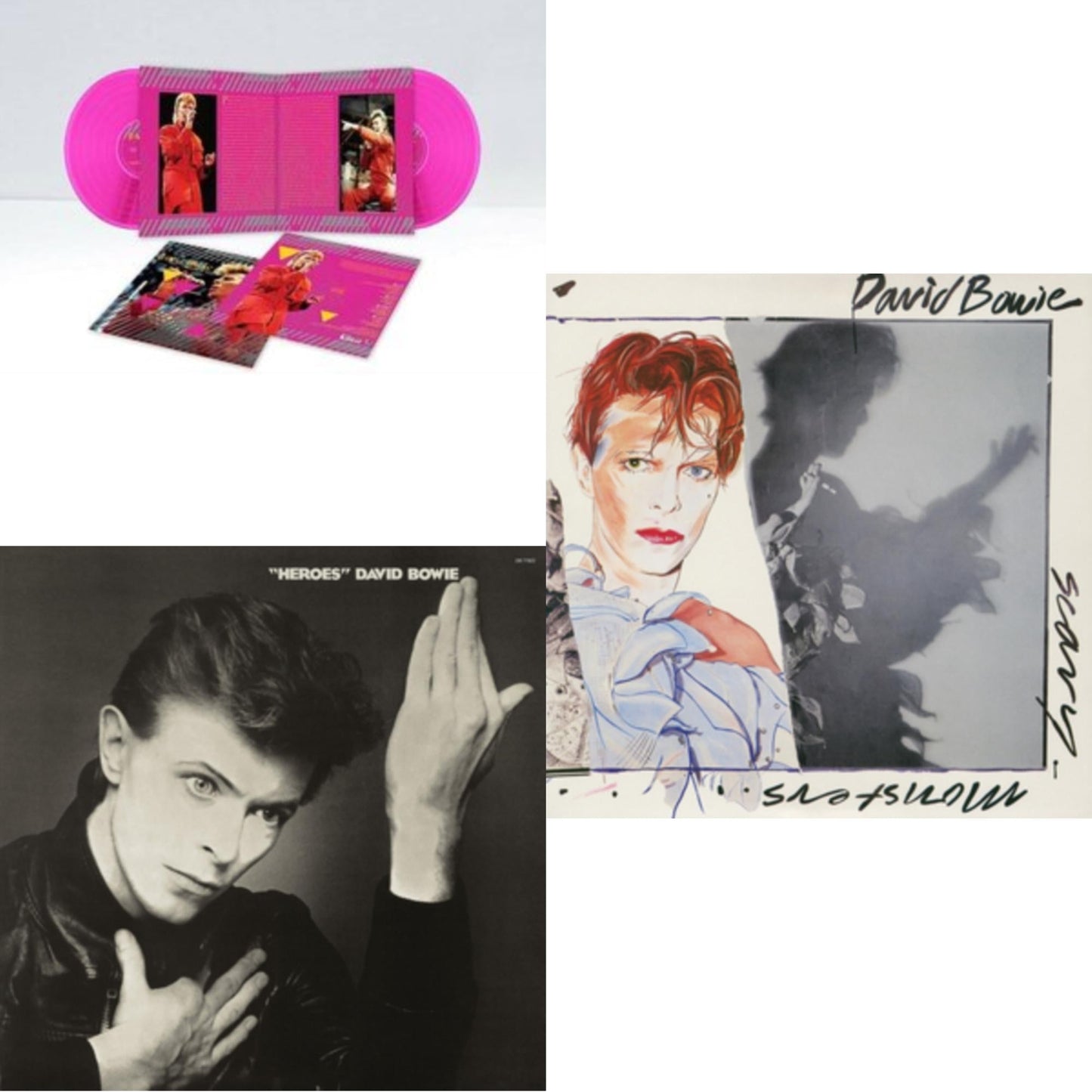 David Bowie - Scary Monsters (& Super Creeps) (2017 Remaster) & Heroes (2017 Remaster) & Montreal '87 (Limited/Pink LP Vinyl)
