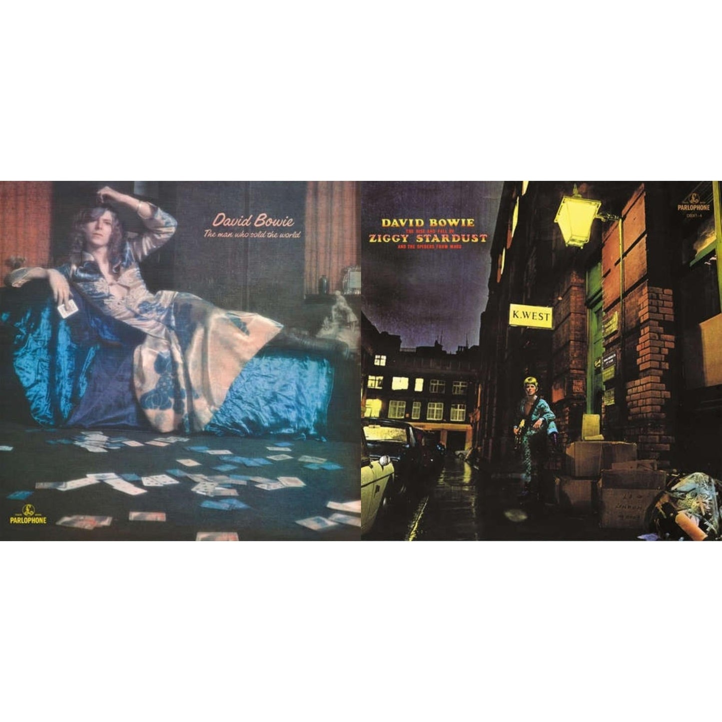 David Bowie - Rise & Fall Of Ziggy Stardust (2012 Remaster) & Man Who Sold The World (2015 Remaster) - LP Vinyl Bundle