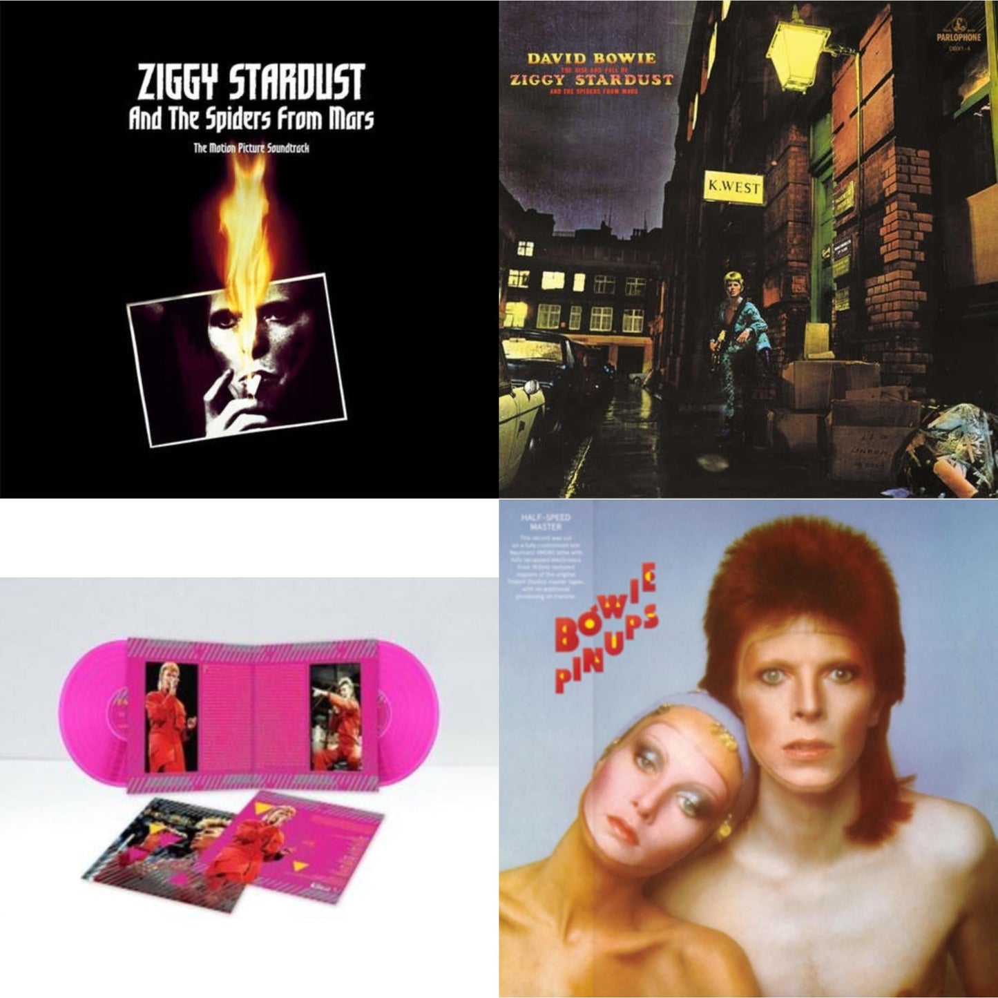 David Bowie - Montreal '87 (Limited/Pink LP Vinyl) & Pinups (2015 Remaster) & Ziggy Stardust & The Spiders From Mars Ost (2LP) & Rise & Fall Of Ziggy Stardust (2012 Remaster)