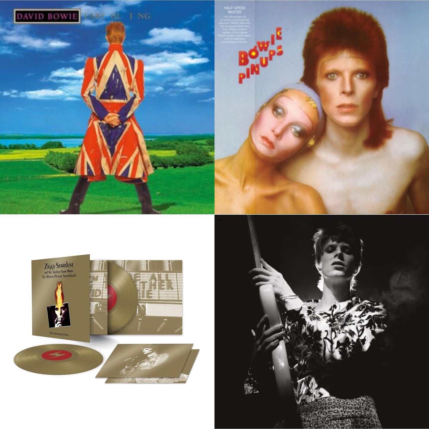 David Bowie - Earthling (2021 Remaster/2LP) & Pinups (2015 Remaster) & Ziggy Stardust & The Spiders From Mars Ost (50Th Anniversary/2LP) & Rock N Roll Star