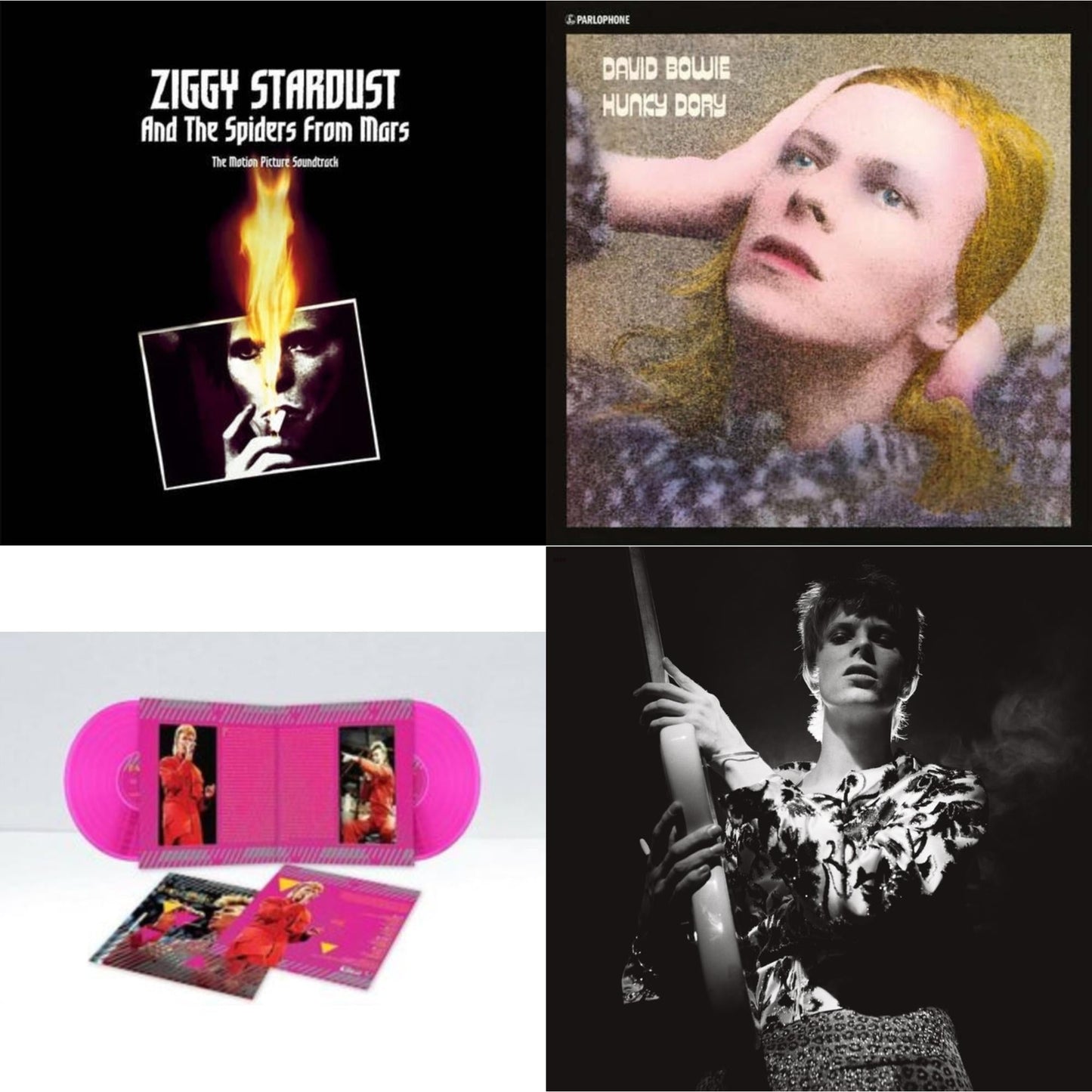 David Bowie - Montreal '87 (Limited/Pink LP Vinyl) & Rock N Roll Star & Ziggy Stardust & The Spiders From Mars Ost (2LP) & Hunky Dory