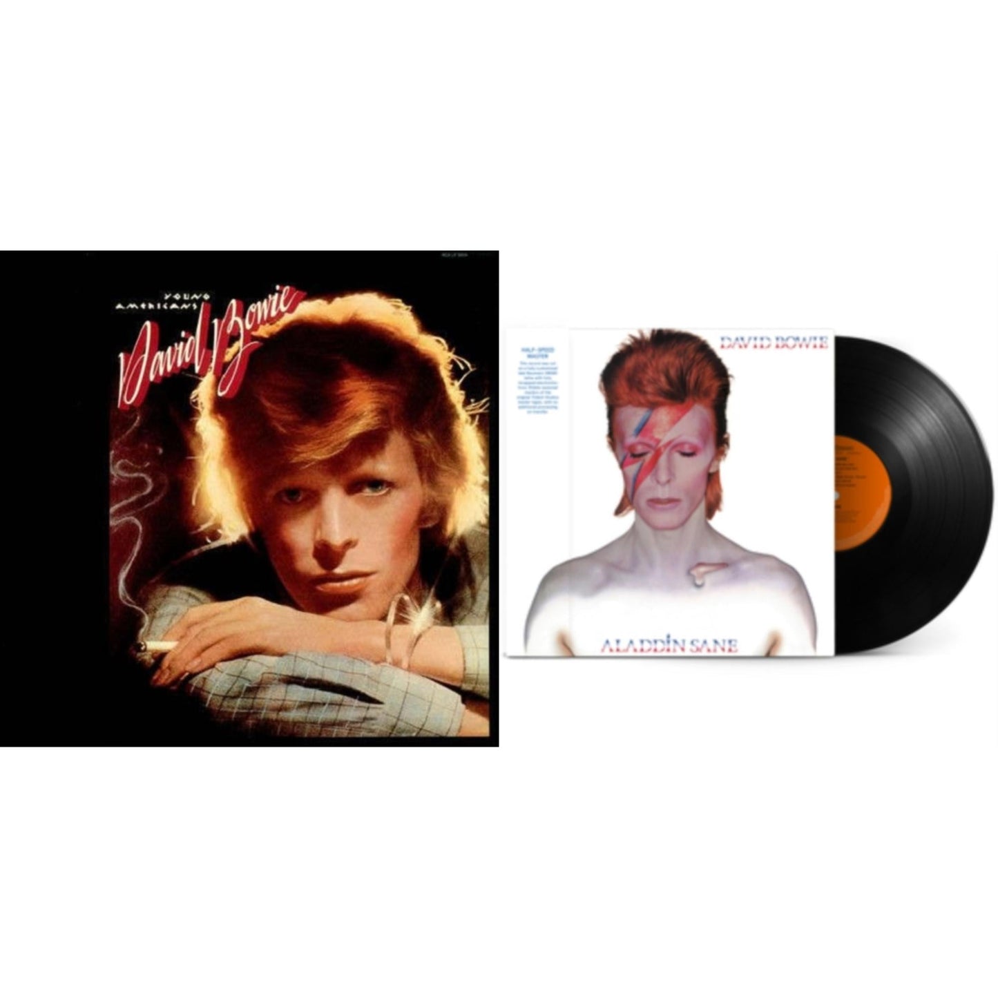 David Bowie - Young Americans (2016 Remastered Version) & Aladdin Sane (2013 Remaster) (Half Speed Master) - LP Vinyl Bundle