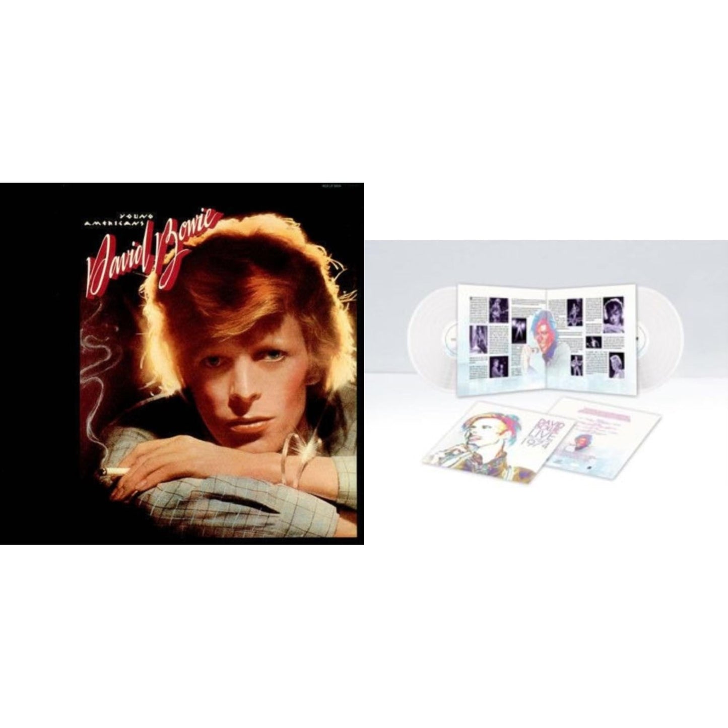David Bowie - Young Americans (2016 Remastered Version) & Live Los Angeles 1974 (White LP Vinyl/Limited)