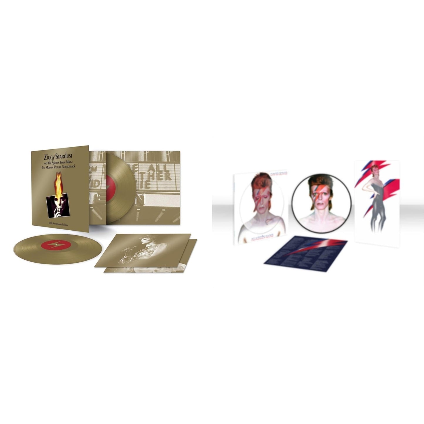 David Bowie - Ziggy Stardust & The Spiders From Mars Ost (50Th Anniversary/2LP) & Aladdin Sane (2013 Remaster) (Picture Disc)
