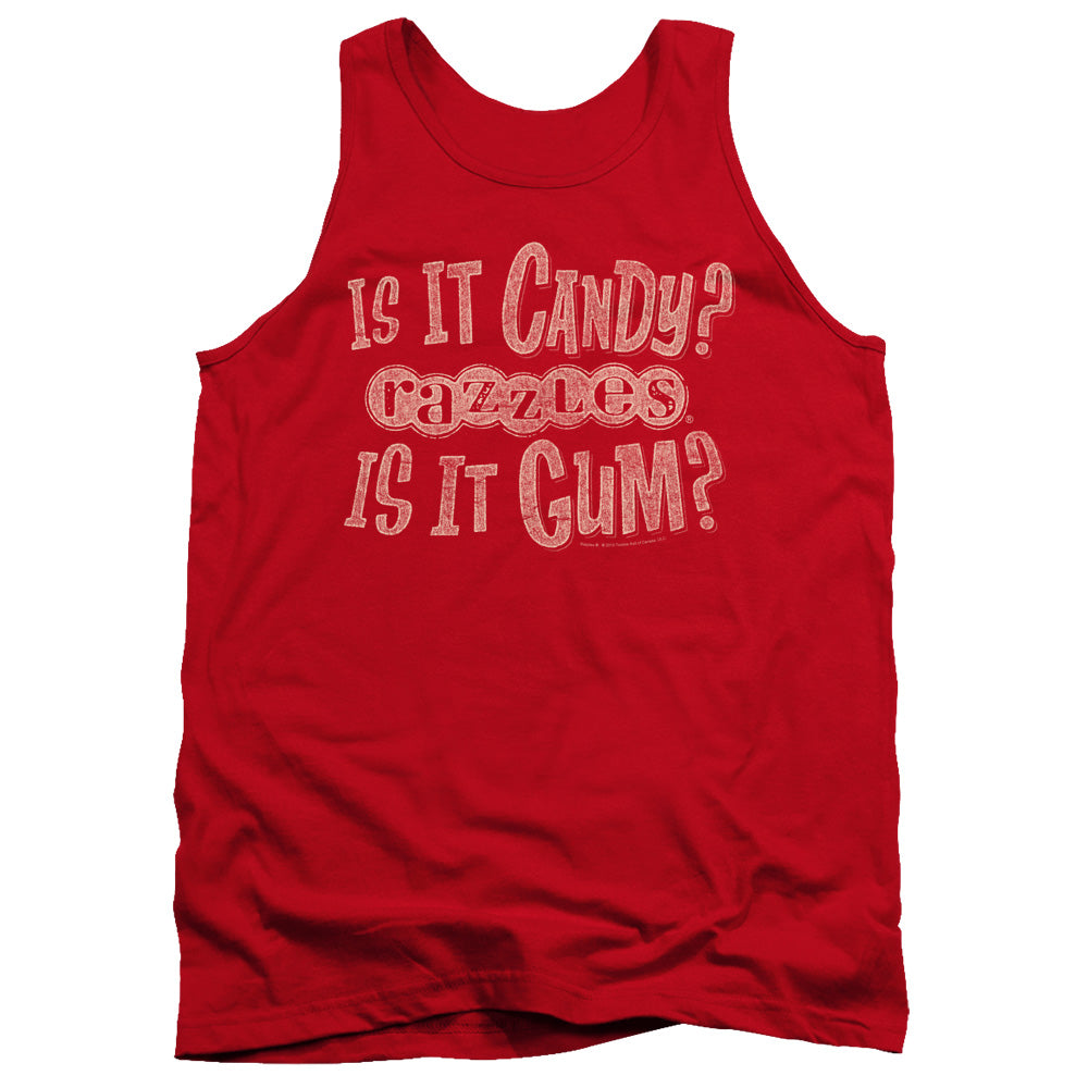 Razzles What Is This Mens Tank Top Shirt Red Officially Licensed