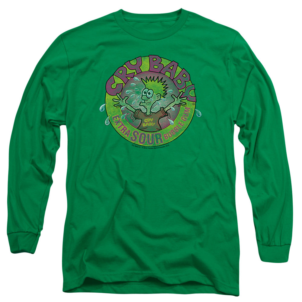 Dubble Bubble Logo Mens Long Sleeve Shirt Kelly Green Officially Licensed Officially Licensed