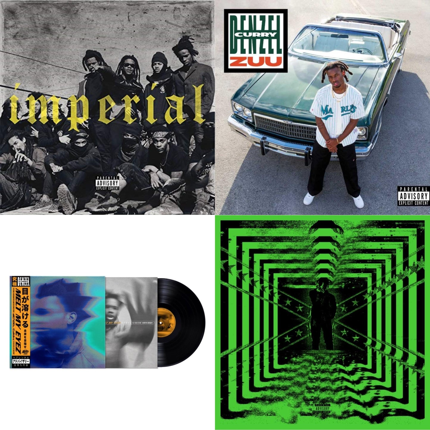 Denzel Curry - Imperial & Zuu & Melt My Eyez See Your Future & 32 Zel (Neon Yellow LP Vinyl)
