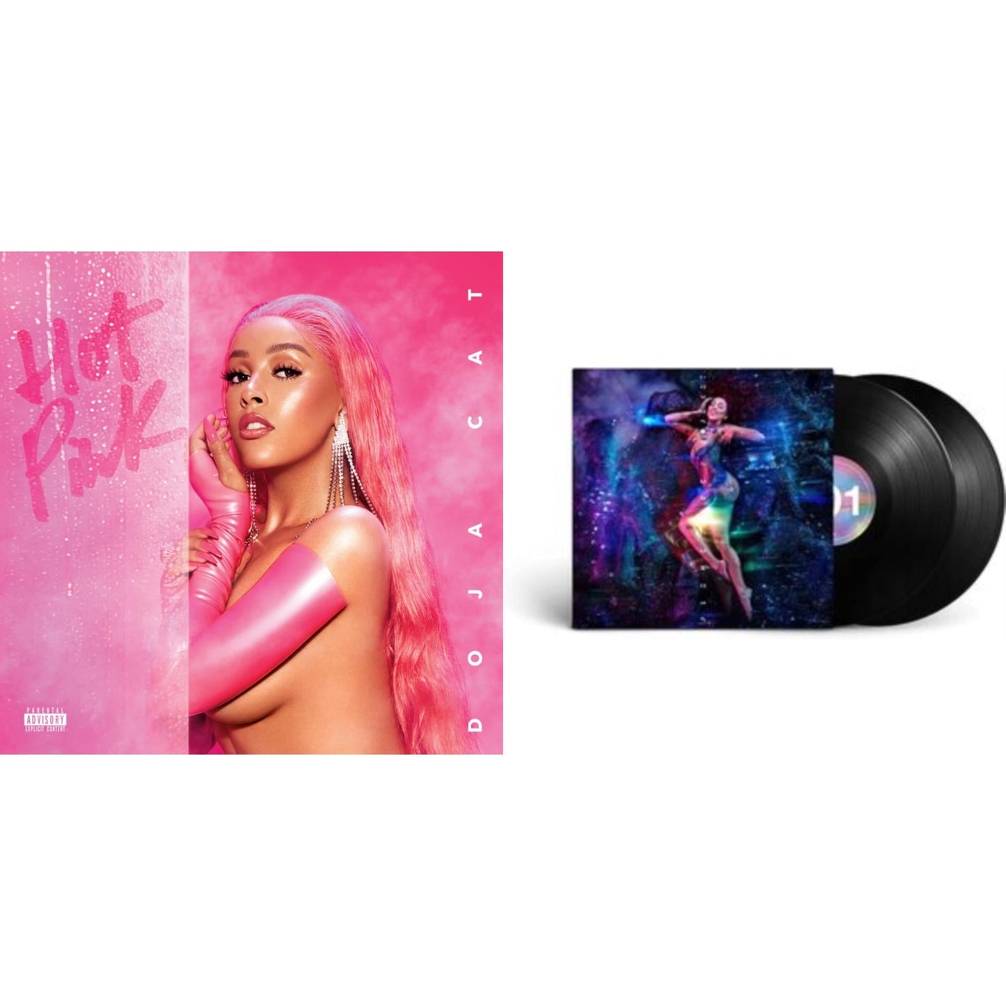 Doja Cat - Hot Pink (150G/Opaque Pink LP Vinyl/Dl Insert) & Planet Her (Deluxe/2LP/140G)