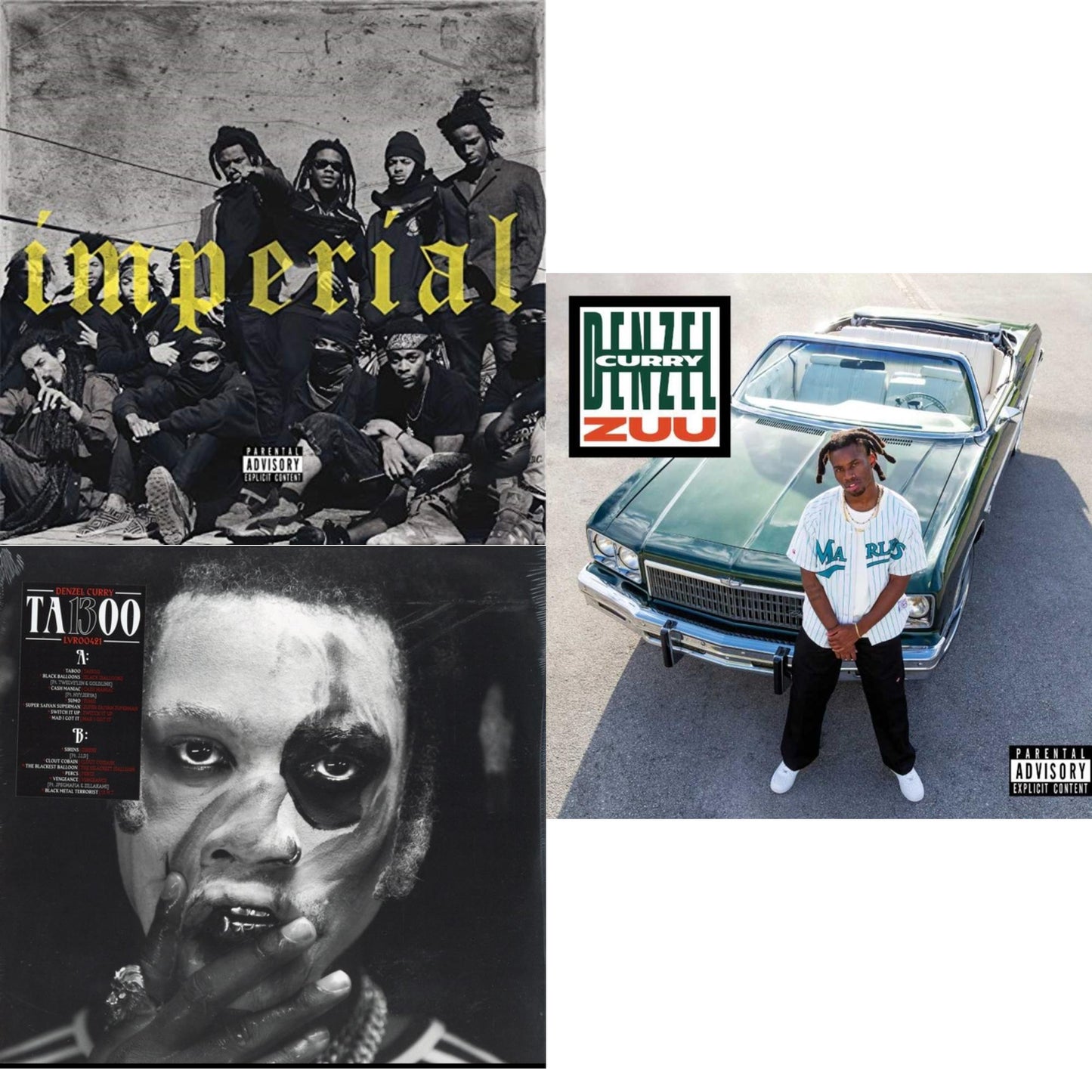 Denzel Curry - Imperial & Ta13oo (Red Slushie LP Vinyl) & Zuu