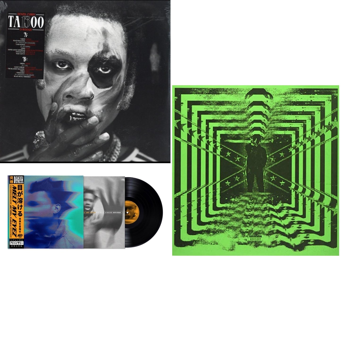 Denzel Curry - 32 Zel & Ta13oo (Red Slushie LP Vinyl) & Melt My Eyez See Your Future
