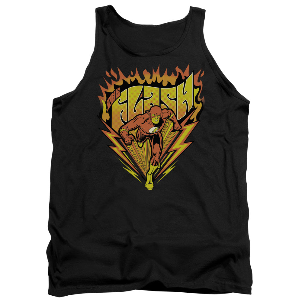 Dc Flash Blazing Speed Mens Tank Top Shirt Black Officially Licensed