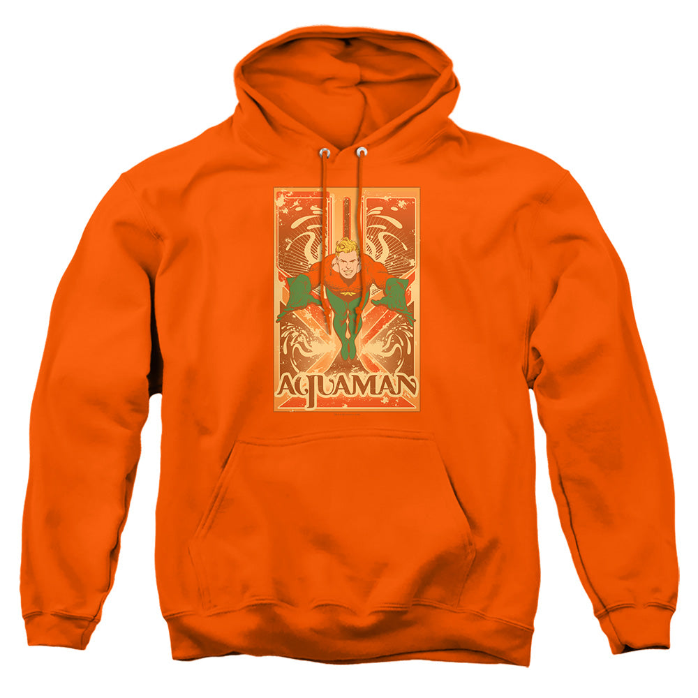 Dc Aquaman Mens Hoodie Orange Officially Licensed