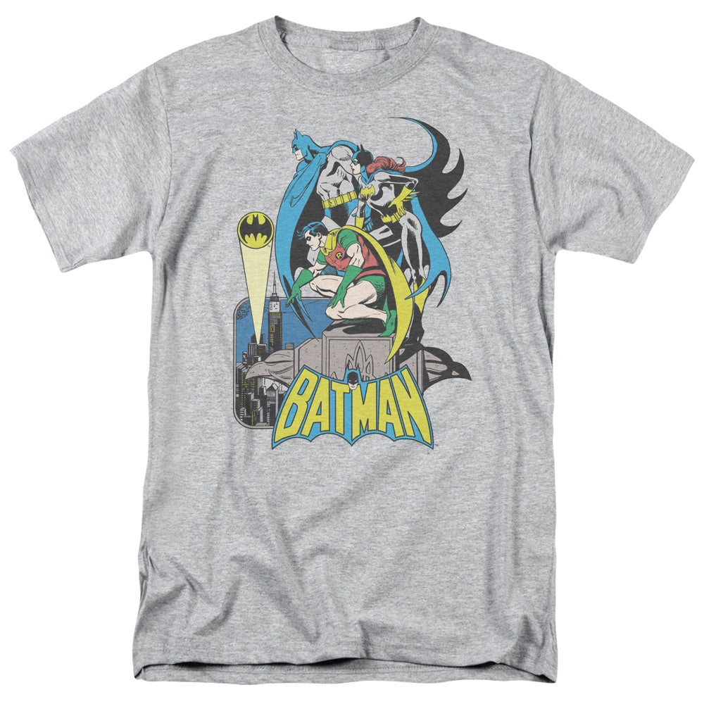 Dc Batman Heroic Trio Mens T Shirt Athletic Heather