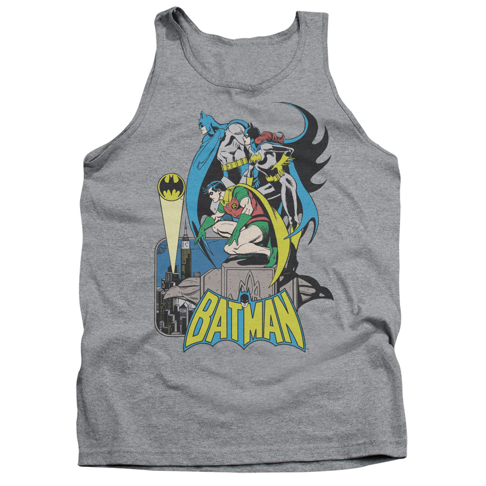 Dc Batman Heroic Trio Mens Tank Top Shirt Athletic Heather Officially Licensed