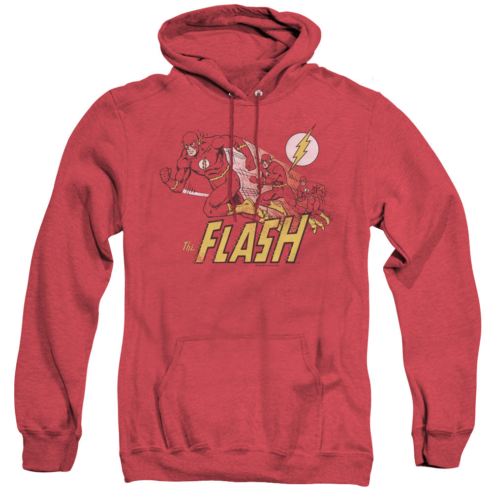 Dc Flash Crimson Comet Heather Mens Hoodie Red Officially Licensed