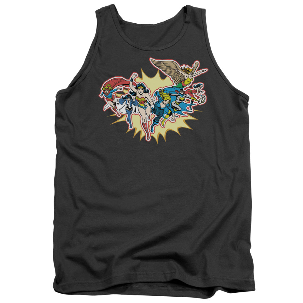 Dc Please Get Me Mens Tank Top Shirt Charcoal Officially Licensed