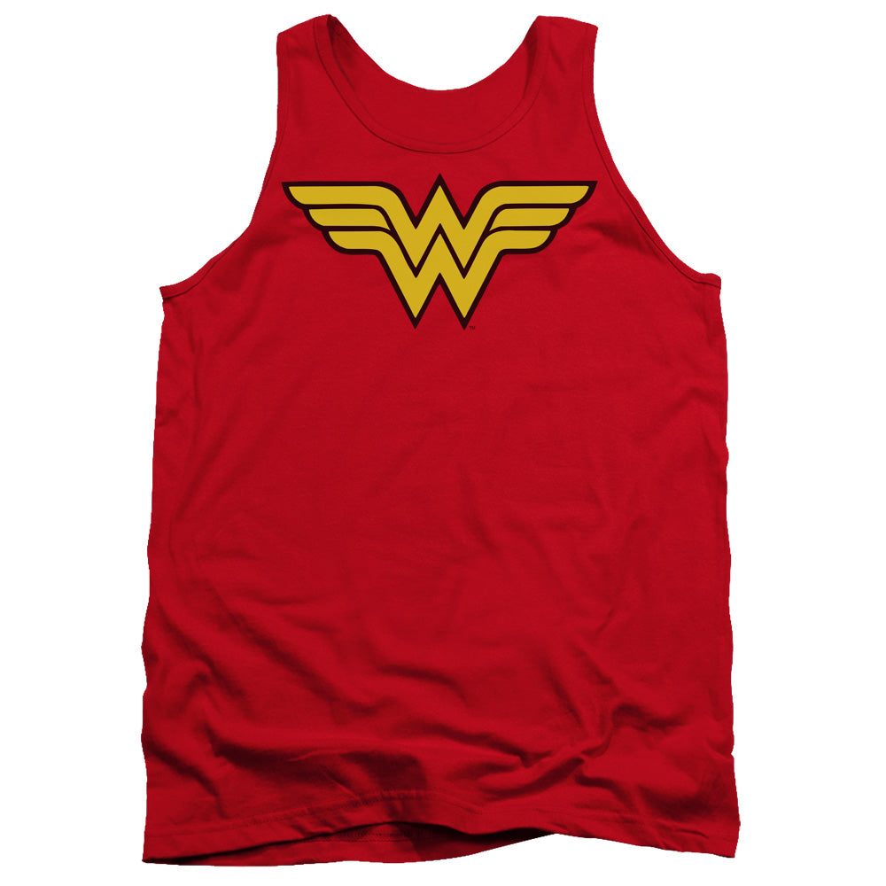 Dc Wonder Woman Logo Mens Tank Top Shirt Red Officially Licensed