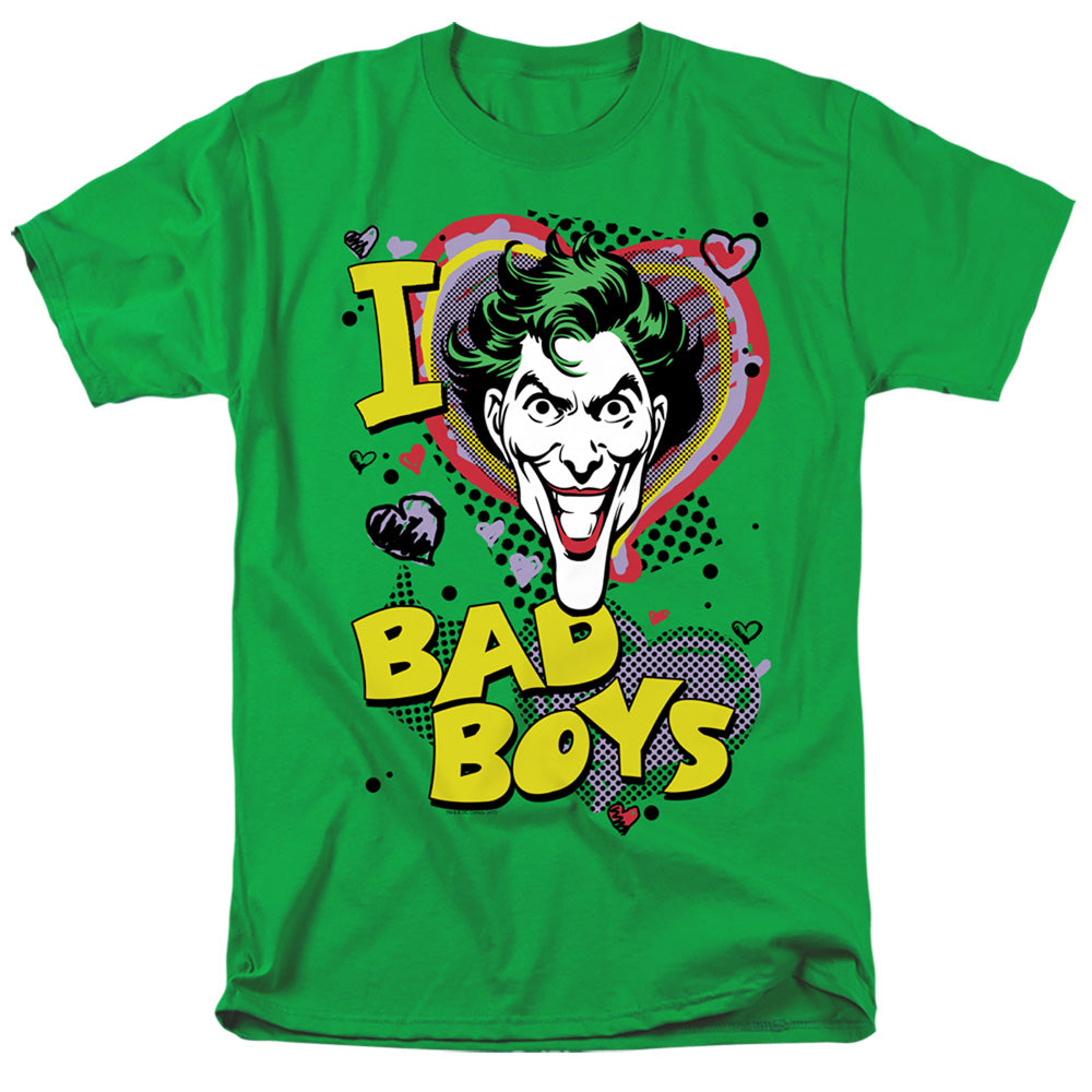 Dc I Heart Bad Boys 2 Mens T Shirt Kelly Green