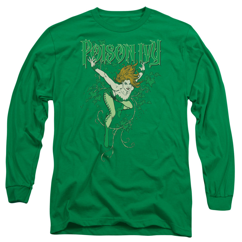 Dc Poison Ivy Mens Long Sleeve Shirt Kelly Green Officially Licensed