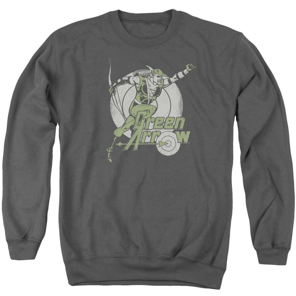 Dc Right On Target Mens Crewneck Sweatshirt Charcoal