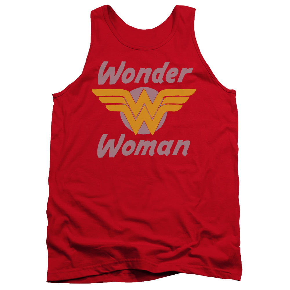 Dc Wonder Wings Mens Tank Top Shirt Red Officially Licensed