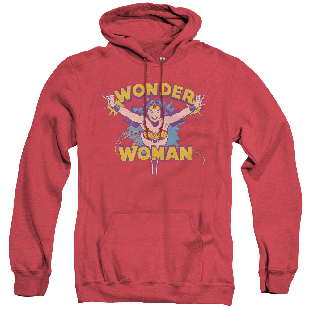 Dc Flying Through Heather Mens Hoodie Red Officially Licensed