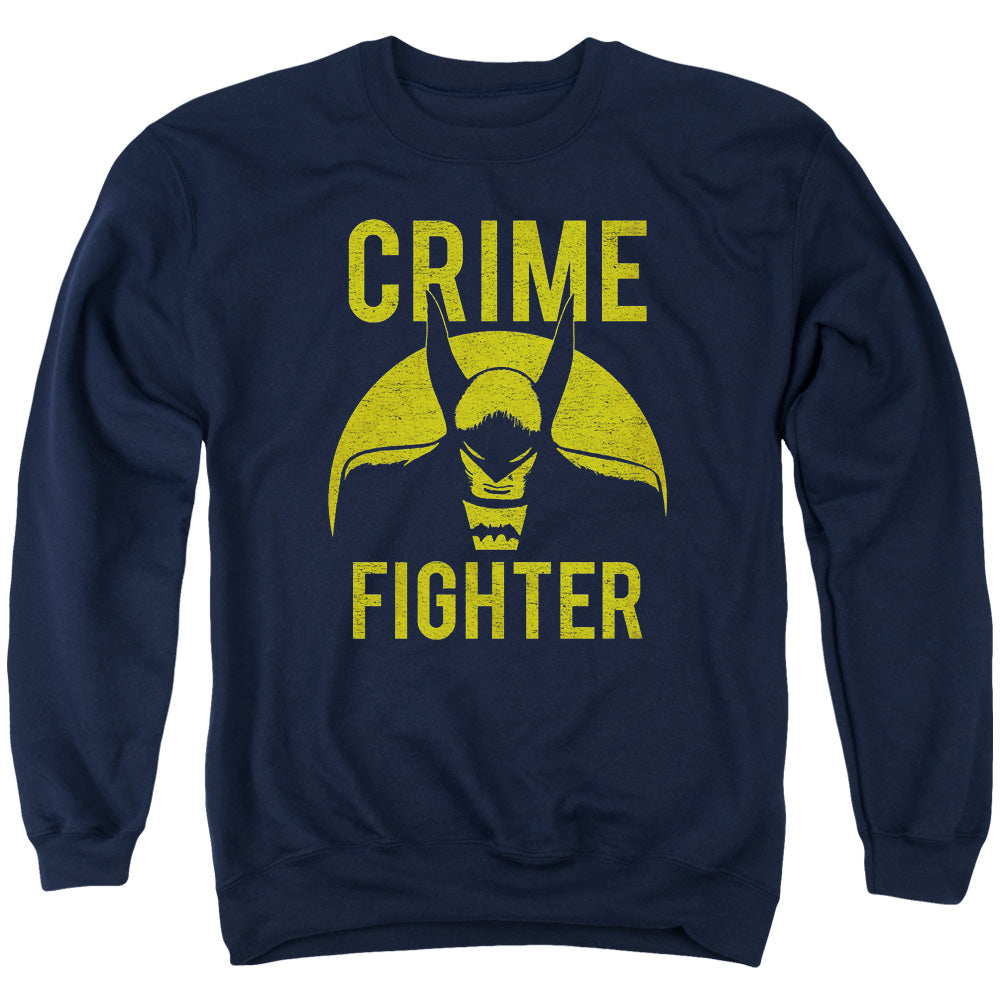 Dc Fight Crime Mens Crewneck Sweatshirt Navy