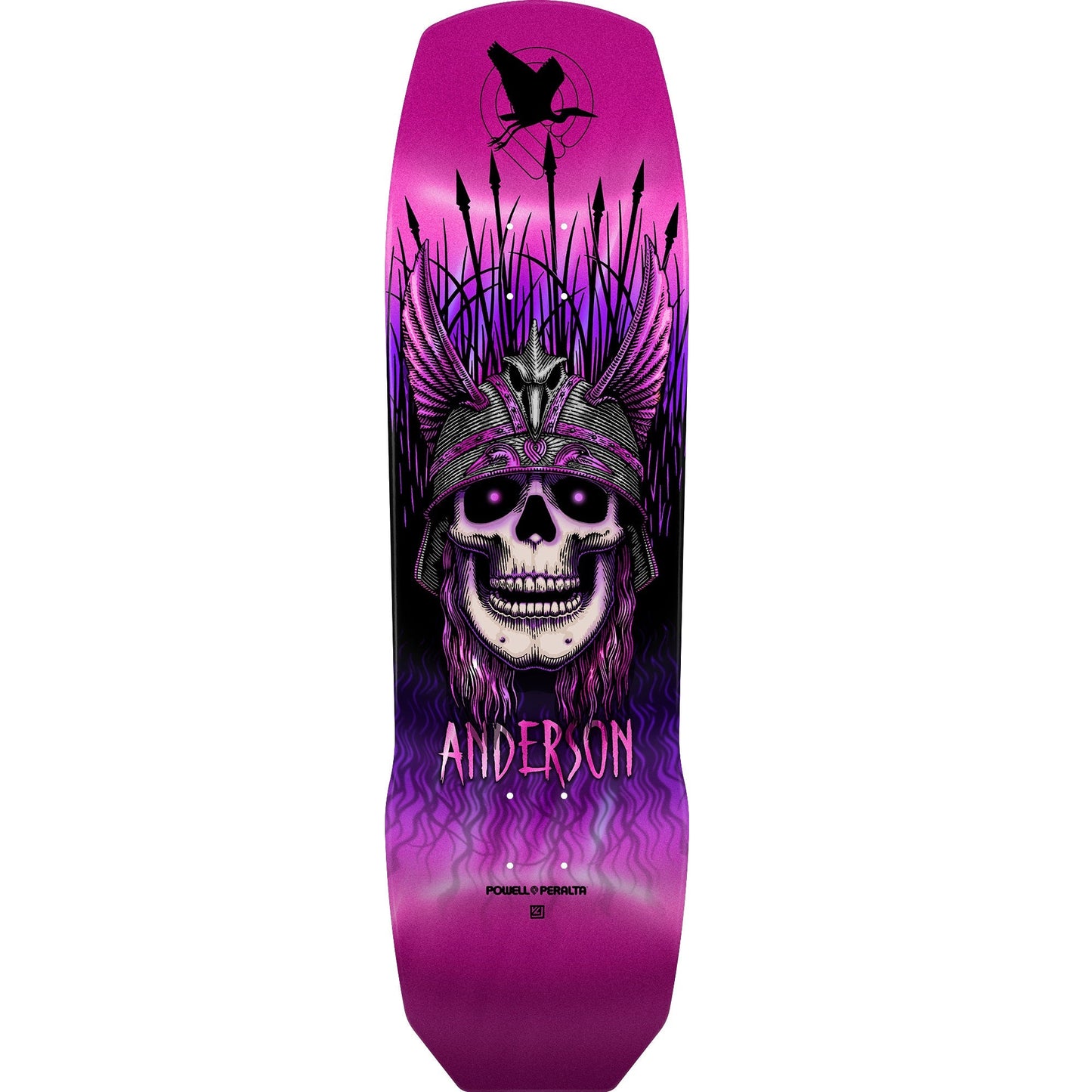 Powell Peralta Pro Andy Anderson Heron 7-Ply Maple Skateboard Deck - 9.13ƒ?? Pink Foil **PRE-ORDER**