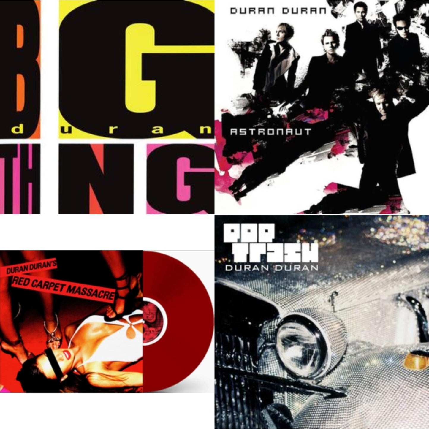 Duran Duran - Astronaut (Milky Clear Vinyl/2LP) (I) & Red Carpet Massacre (Translucent Ruby Vinyl/2LP) (I) & Pop Trash (2LP) & Big Thing (2010 Remaster)
