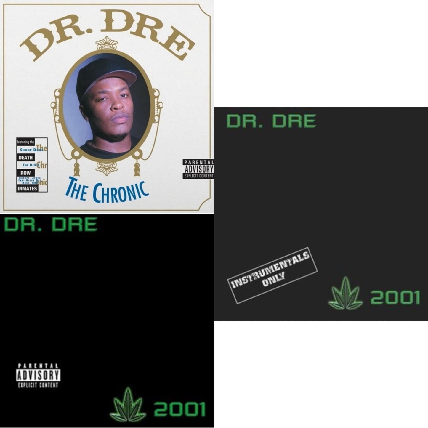 Dr. Dre - Chronic (2LP) (X) & 2001 (2LP) & 2001 (2LP) (Instrumental)